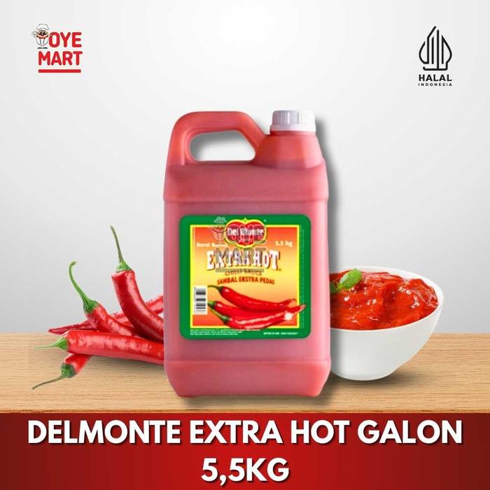 Gambar DELMONTE EXTRA HOT GALON 5,5KG SAMBAL PEDAS DELMONTE JERIGEN dari OYEFROZEN BUAHBATU Kota Bandung Tokopedia