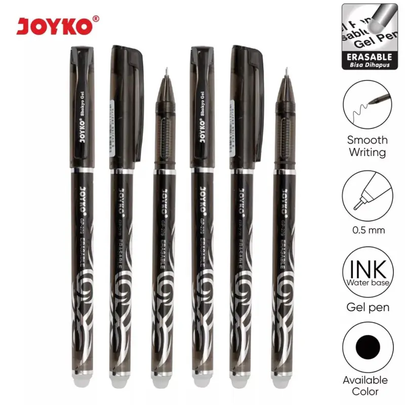 Pulpen Joyko GP-279 Shokyo 0.5 mm Erasable Bisa Dihapus Gel Pen Pulpen Bisa Dihapus - 1 Lusin 12 pcs