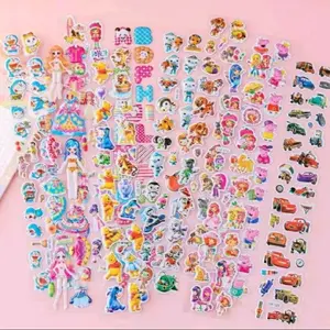 Stiker Panjang Timbul Motif Karakter Lucu & Karakter Mobil untuk Dekorasi Anak-anak