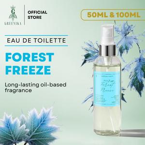 [ GREENIKA SPRITZ UNISEX PERFUME ] Greenika Spritz Forest Freeze – Oil-Based Eau de Toilette with Frosted Pine, Bergamot & Eucalyptus, Refreshing Scent - Long Lasting Perfume for Women, Perfume for Men