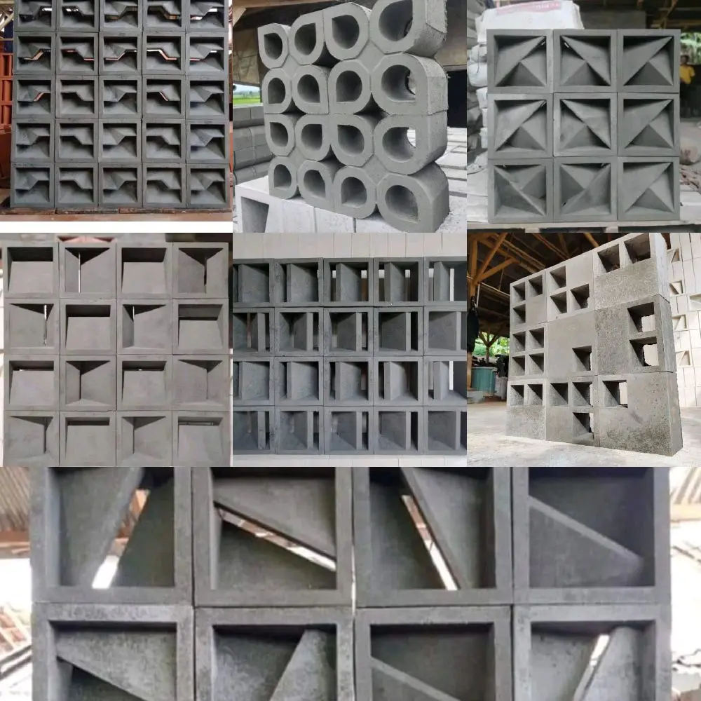 Roster beton/roster minimalis warna abu abu