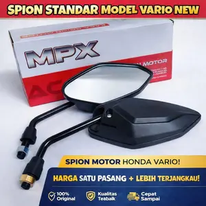 Spion Standar Vario New Tangkai Hitam Universal Honda Yamaha Accessories Baut