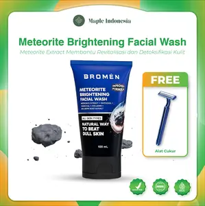BROMEN SABUN TUBE PERAWATAN WAJAH PRIA  Cowok FACIAL WASH SOAP BRIGHTENING Membersihkan Mencerahkan Melembutkan Wajah dari Kotoran Komedo Kusam Noda Hitam