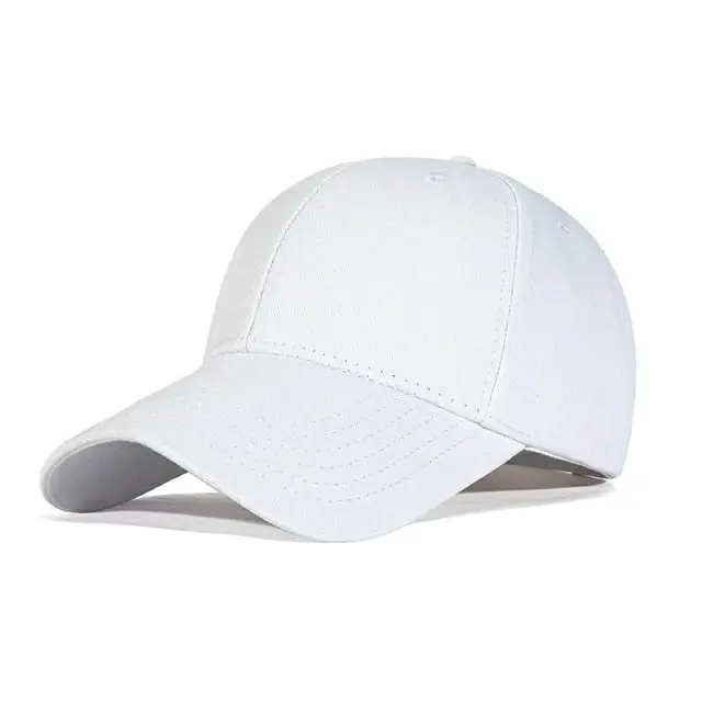 PROMO TERBARU TOPI PUTIH POLOS BASEBALL KUALITAS BAIK COD WU5