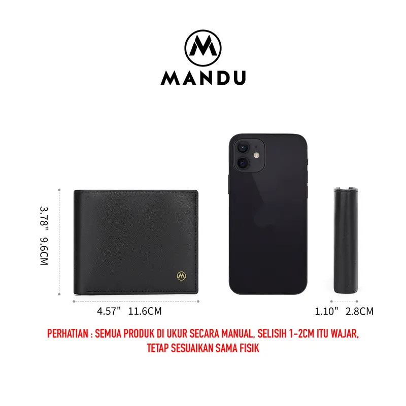 Dompet Pendek Pria Kulit Sapi RFID Protect Genuine Leather 5309-5 8