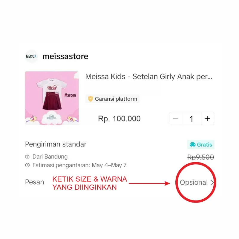 Meissa Kids - [PAKET HEMAT] Setelan Rok Anak Girly Knit Hornet Premium 1