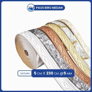 PAUS BIRU | DILENGKAPI PEREKAT UNTUK DINDING | WALLPAPER 3D TEXTURE XPE FOAM | WALLFOAM STICKER DECORATION | WALLTRIM STICKER