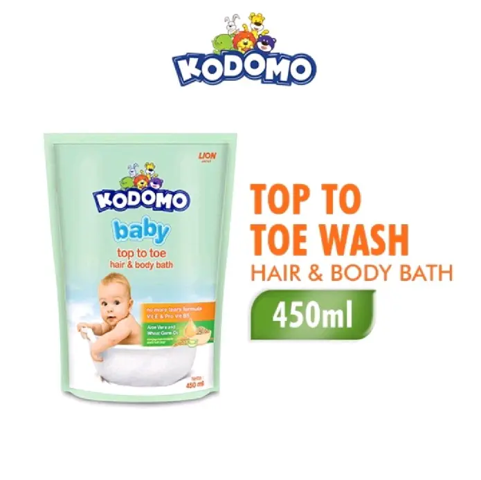 Kodomo Body Wash Top To Toe Refill 450 ml.