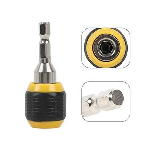 ビット60mm キーレスドリルチャックドライバーインパクトドライバアダプター1/4 '' ポップアップ六角シャンクドリルビットツールクイックチェンジコンバータアダプター
