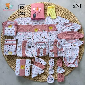 Fiantry Baby Paket 45 Pcs & 53 Pcs Lengkap Baju Bayi Baru Lahir New Born Premium Baby And kids Mall
