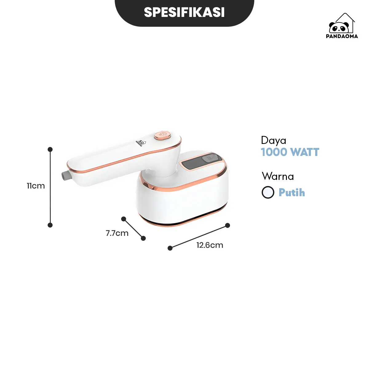 Pandaoma Setrika Uap Vulga Setrika 2in1 Setrika Mini Setrika Portable Cepat Panas