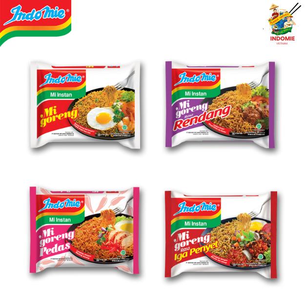MIX 4 Vị Mì Trộn Indomie mix 4 vị - Giá nhập tại kho date mới