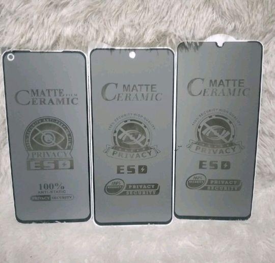 TG Tempered REAL 5/5i/C3 Anti Gores Matte Privacy Anti SPY Antigores Cover Hitam