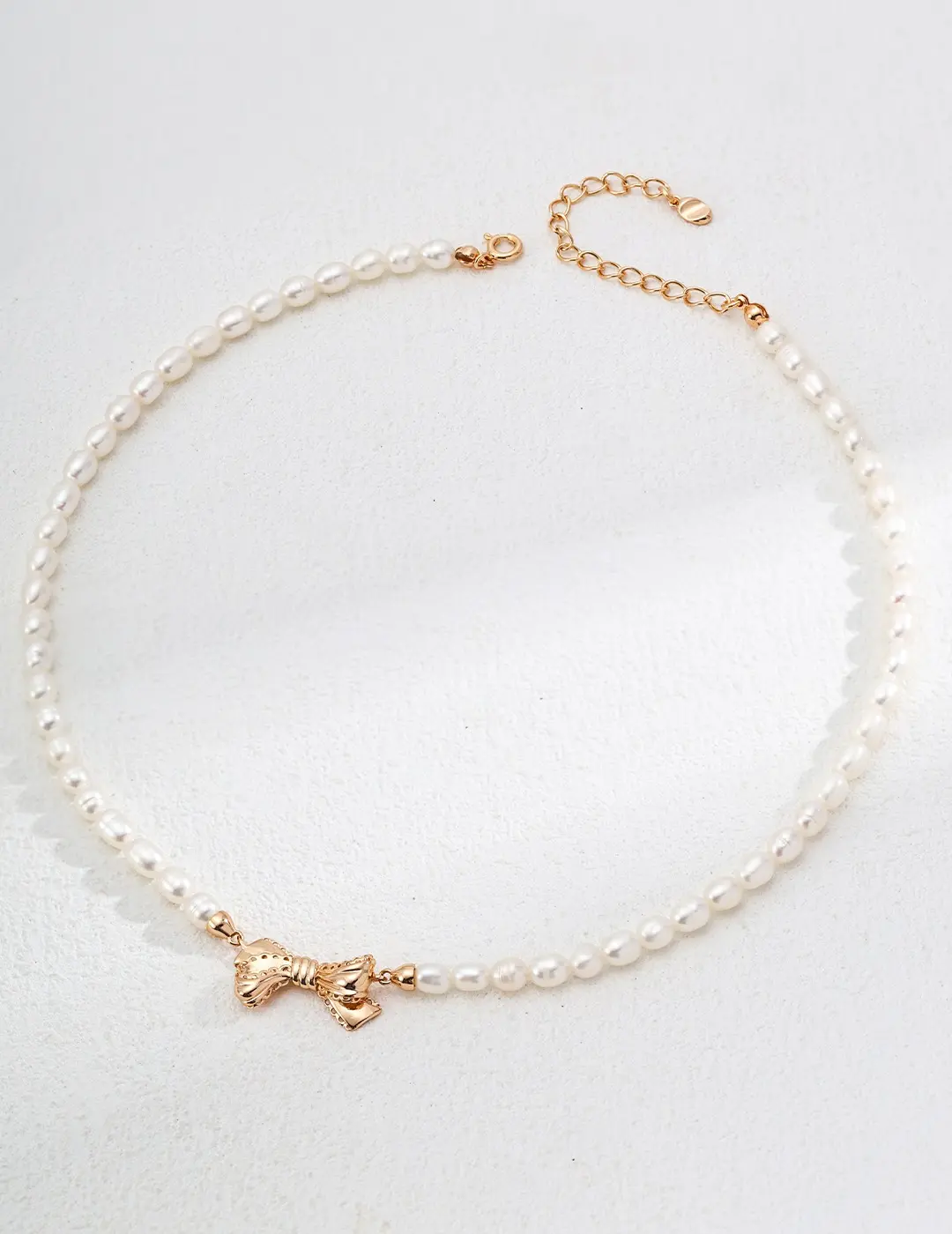 AuraNova Vintage Natural Pearl Butterfly Necklace