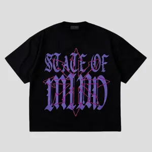 Boxy Oversized Tshirt Slace Of Mind White Unisex - Cotton Combed 22s Fit Panjang