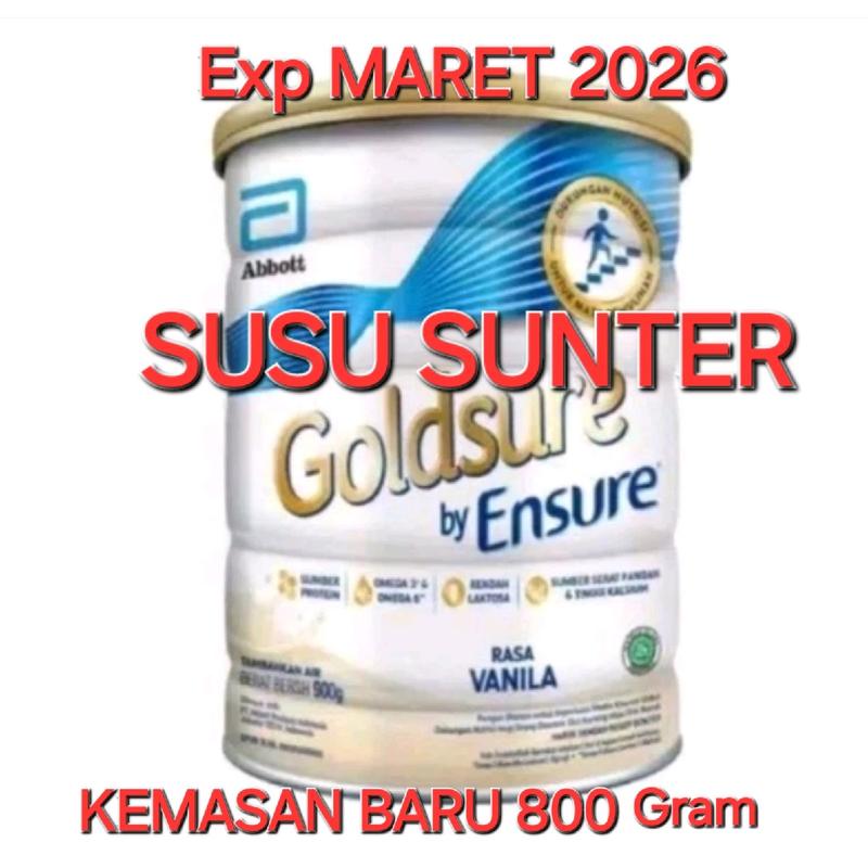 GOLDSURE BY ENSURE Dewasa VANILA 800 gram/GOLD SURE/800GR/dulu 900gr 1
