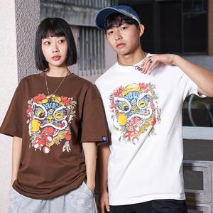 เสื้อยืดคู่รัก เฮฟวีเวท ผ้าคอตตอน 100% ทุกเพศ พลัสไซส์ เหมาะกับฤดูร้อน ขายดีที่สุด คอกลม สั้น ทรงหลวม มาใหม่ เหมาะสำหรับเล่นกีฬา