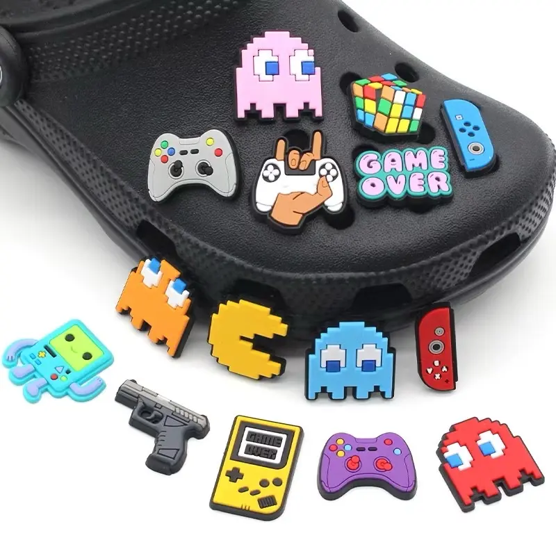 Terbaru Jibbitz Charm Karakter Games Aksesoris Pin Sandal Baim