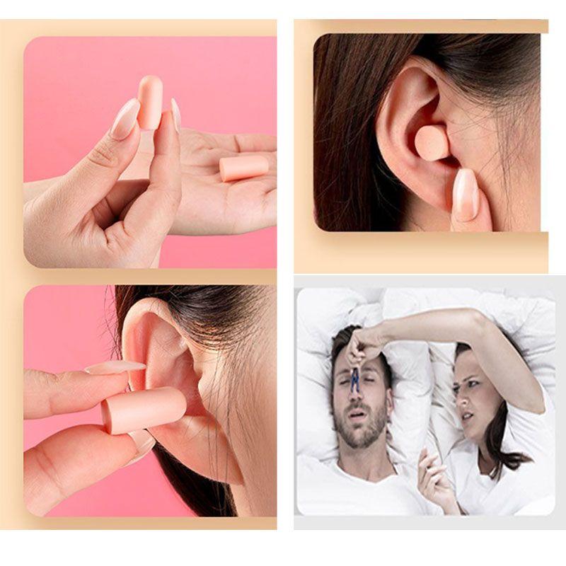 Nút Tai Xốp Loại Đạn, Chống Ồn, Giảm Tiếng Ồn, Để Ngủ, Nhiều Màu 8