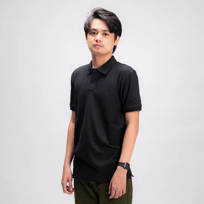 JEEN ORIGINAL - Kemeja Polo Basic Lengan Pendek Bordir Pria Katun Baju Casual Formal 1