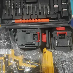 【Gajian Sale May & 6.6】SOARFLY 20V Mesin Bor Baterai lithium Cordless Drill lmpact Electric BatteryScrewdriver Wall 3 Mode Screwdriver Hammer DrillBits torsi