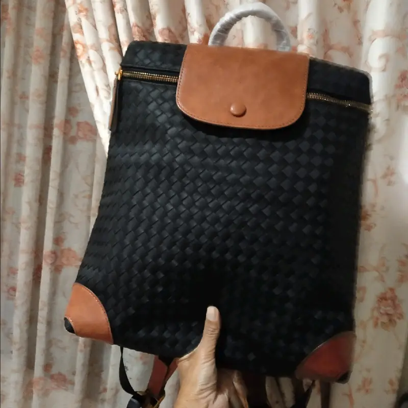 Valeria kode 73 ransel tekstur anyam BV 0