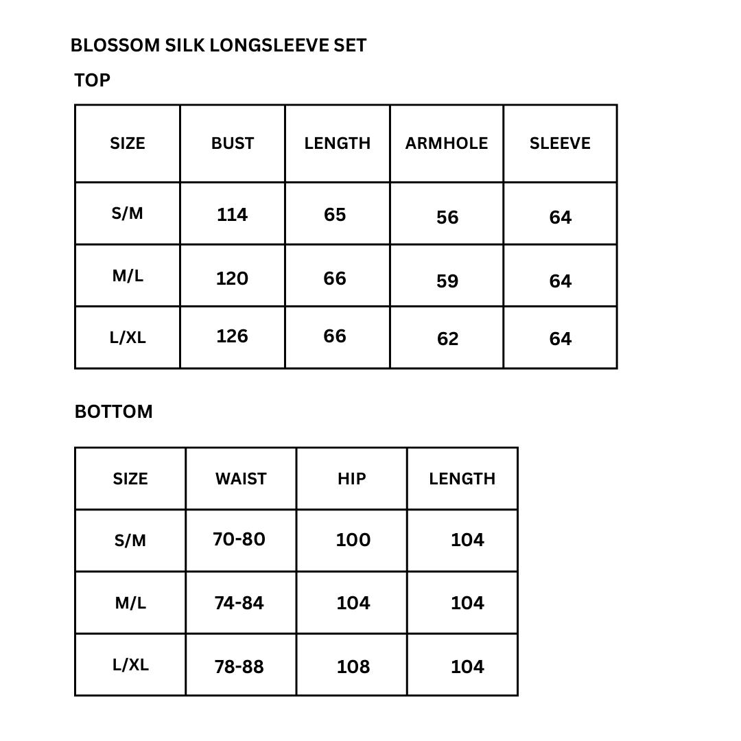 NASL by Nagita Slavina Blossom Silk Longsleeve Set NASL by Nagita Slavina Blossom Silk Longsleeve Set