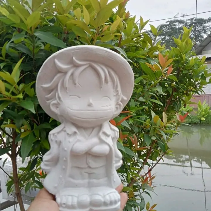 Lukis patung Edukasi Anak 3 Dimensi Karakter Luffy