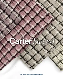 Kain Carter Tweed by SJA Textile / Bahan Kain Knit Tweed Kain Kiloan Premium Ecer Bahan Kain Lembut Tweed