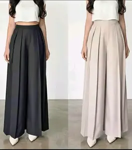 Lavie Pants Kulot - Celana Wide Kulot Polyester Anti Kusut - Trousers Kantor Formal / Casual - Woman Formal Wide Pants - Celana Kuliahan - Celana kulot Loose