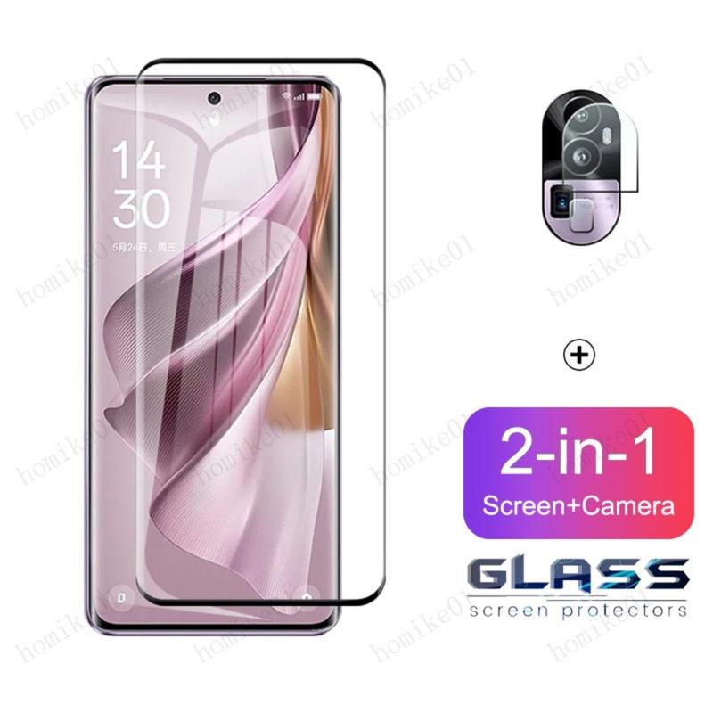 Phim dán kính cường lực cho OPPO Reno10 Pro, 5G, Reno 10 Pro + 8T, 8, 8Z, 7, 7Z, 6, 6Z, 5, 4, 3 Pro, 5G, 4G, A78, 5G, A77s, A57, A54, A93, A73, A53, A92, A72, A52, 2 trong 1, Che phủ toàn bộ, Bảo vệ màn hình, Ống kính máy ảnh 1