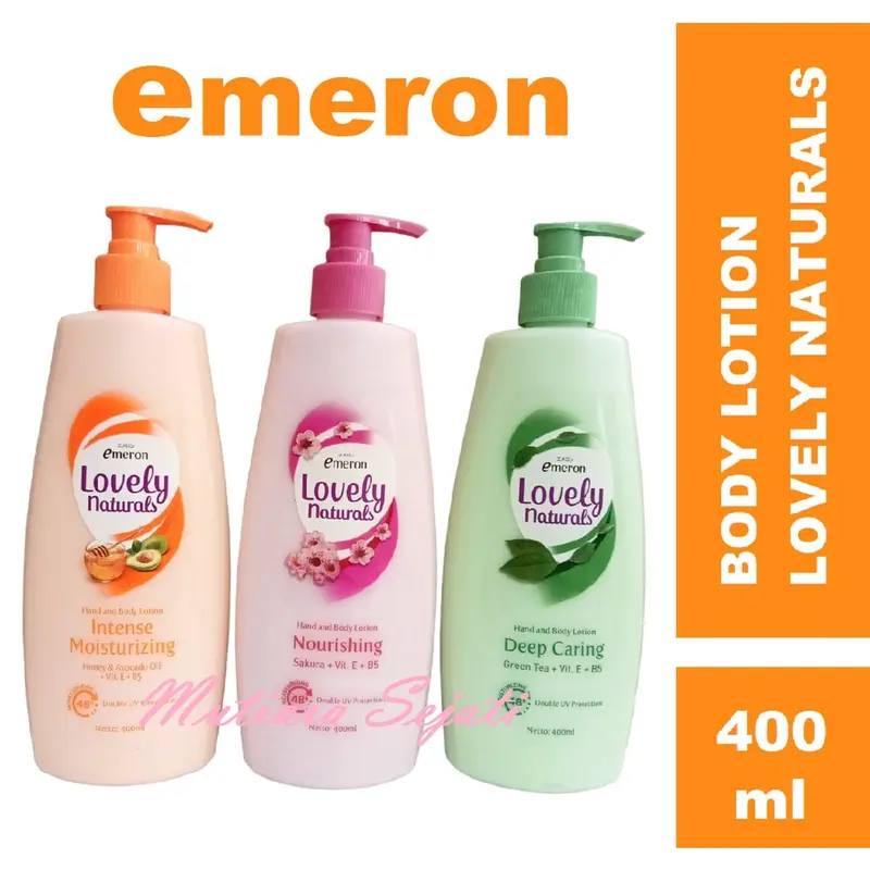 {PROMO BUNDLING} Emeron Lovely Naturals Hand and Body Lotion 100ml/200ml/400ml 3