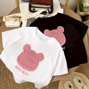 Kaos Anak Gambar LUCU MODEL Korea Style unisex baju anak Perempuan YND.kids 100% Cotton combad fashion anak cewek