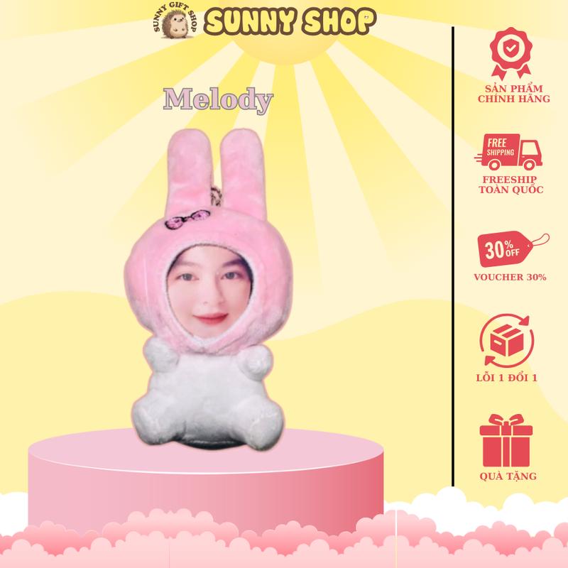 Móc khóa gấu ghép mặt nhóm Sanrio Kuromi Cinnamoroll Melody SUNNY SHOP (ẢNH THEO YÊU CẦU) , đã bao giá in ảnh, quà tặng cho nhóm bạn thân 2