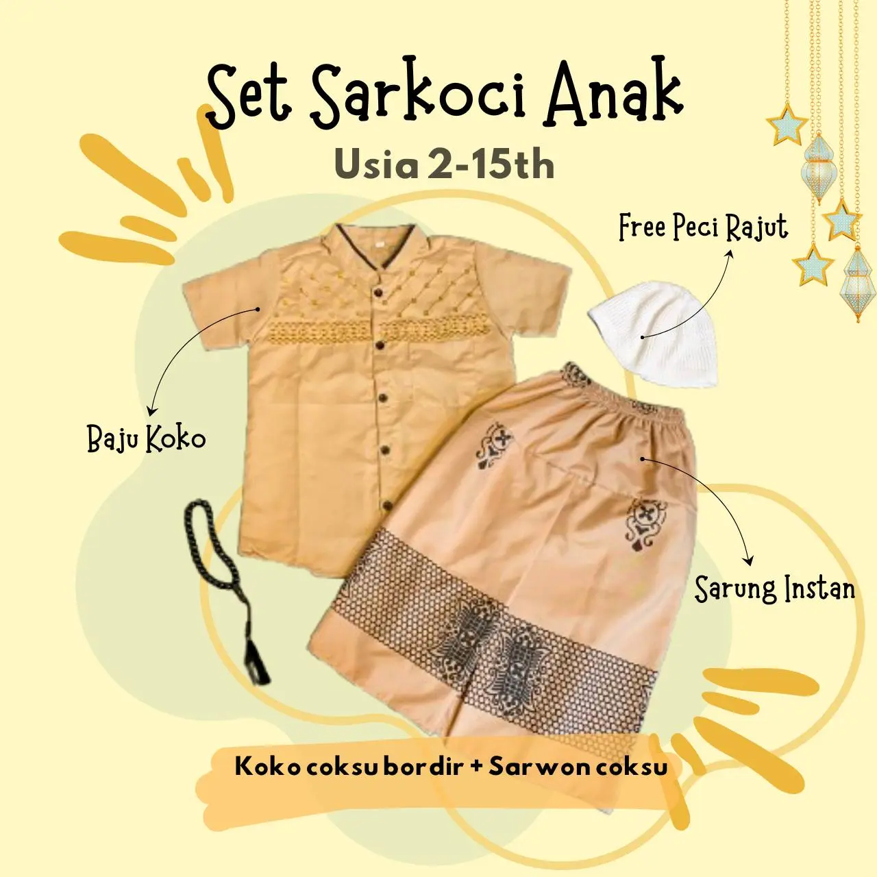 Bordir Coksu + Sarwon Coksu + Peci