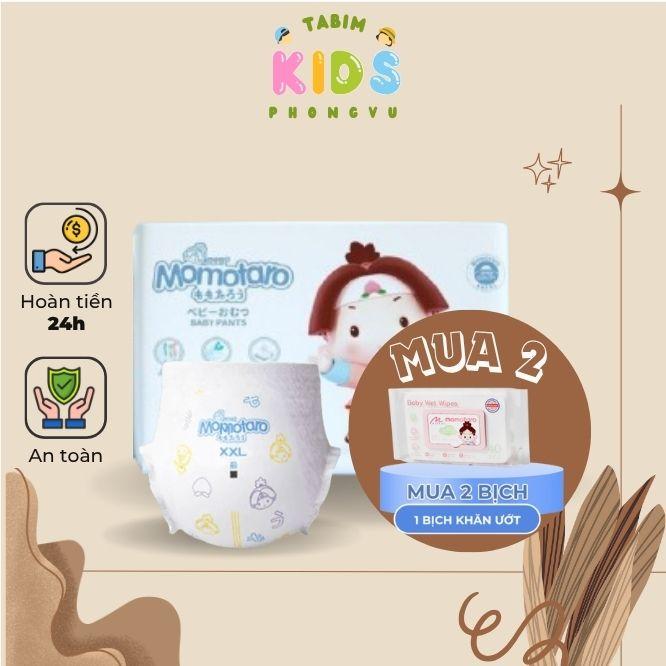 [MomoTARO] (chính hãng) Tã Bỉm Dán Quần Nhật Bản, nature chất thạch cao ban  trẻ sơ sinh thấm hút tốt tả chuyên đêm chống tràn ta em bé