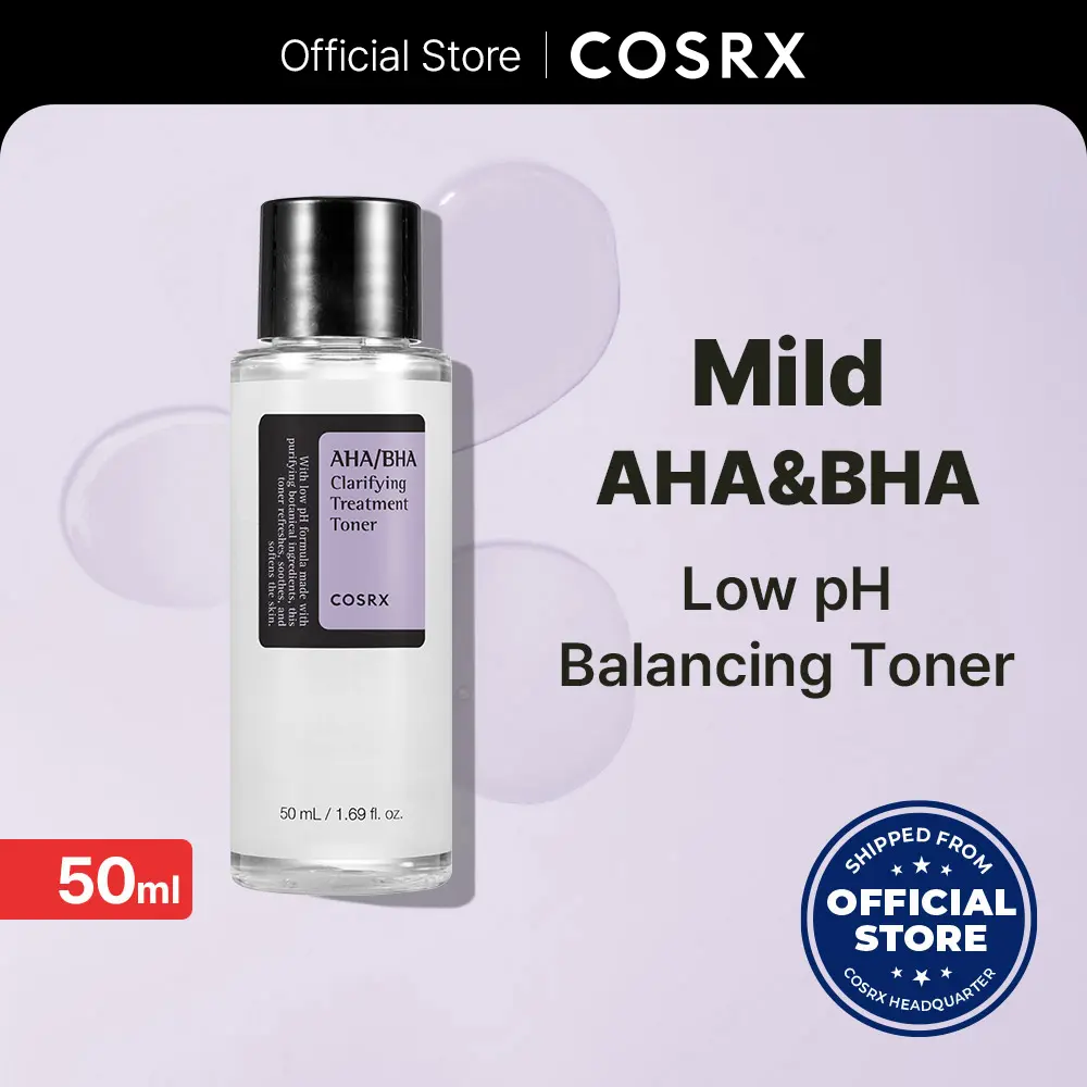 COSRX AHA/BHA Clarifying Treatment Toner 50ML Glycolic Hydration_Blakcheads remover, Sebum control toner