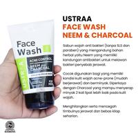 Gambar Sabun Wajah Ustraa Face Wash Neem & Charcoal untuk Kulit Berjerawat dan Berminyak - Membersihkan, Muka - Ustraa Face Wach dari oppa bewok Kab. Bekasi 4 Tokopedia