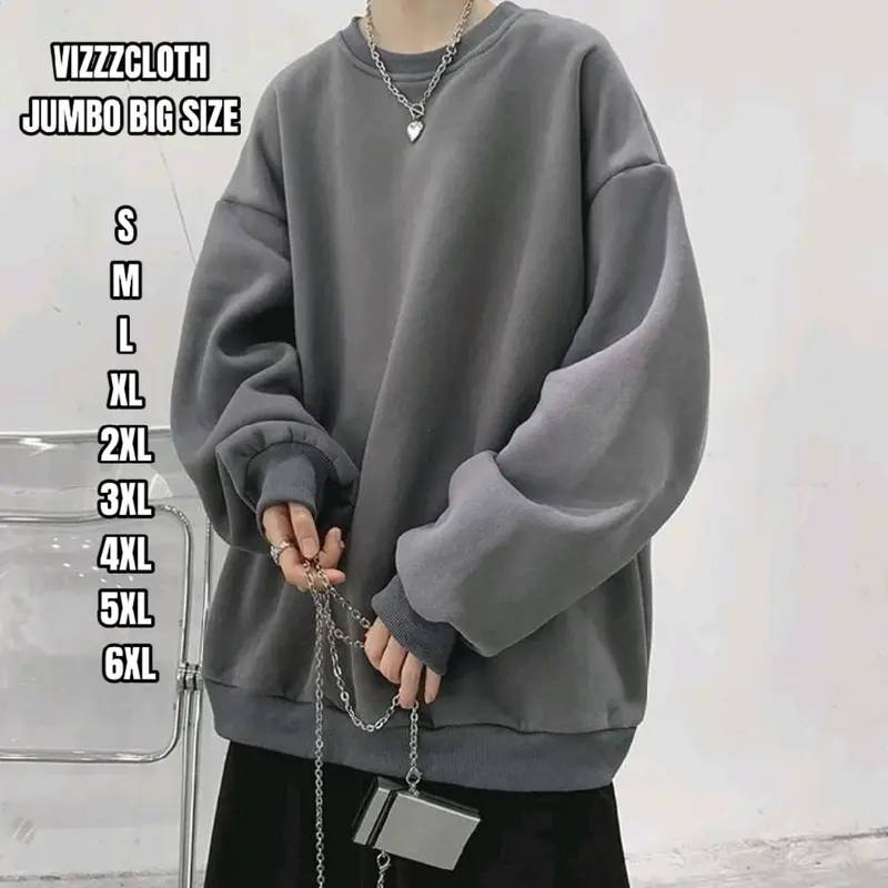 SWEATER BASIC UNISEX POLOS PRIA WANITA SIZE S-5XL 0