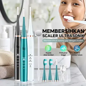 HERO Smart Ultrasonic  Pembersih Gigi Listrik  Alat Pembersih Karang Plak Sikat Gigi Elektrik