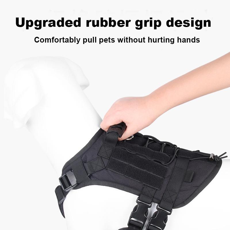 DODO-Dây Đai Chiến Thuật Cho Chó, Áo Vest Huấn Luyện Thú Cưng Quân Đội, Chó Chăn Cừu Đức K9, Bộ Dây Đai Và Dây Xích Cho Chó Nhỏ, Vừa Và Lớn 4