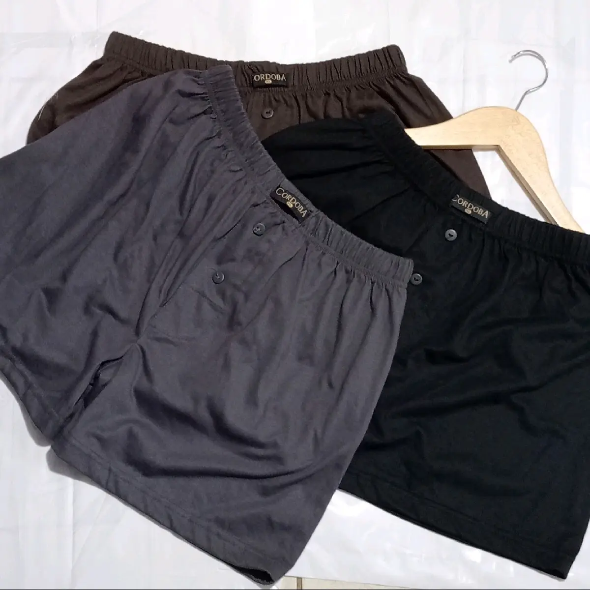 celana pendek pria model kancing/color pria dewasa  Katun, celana pendek Cowok Santai Distro