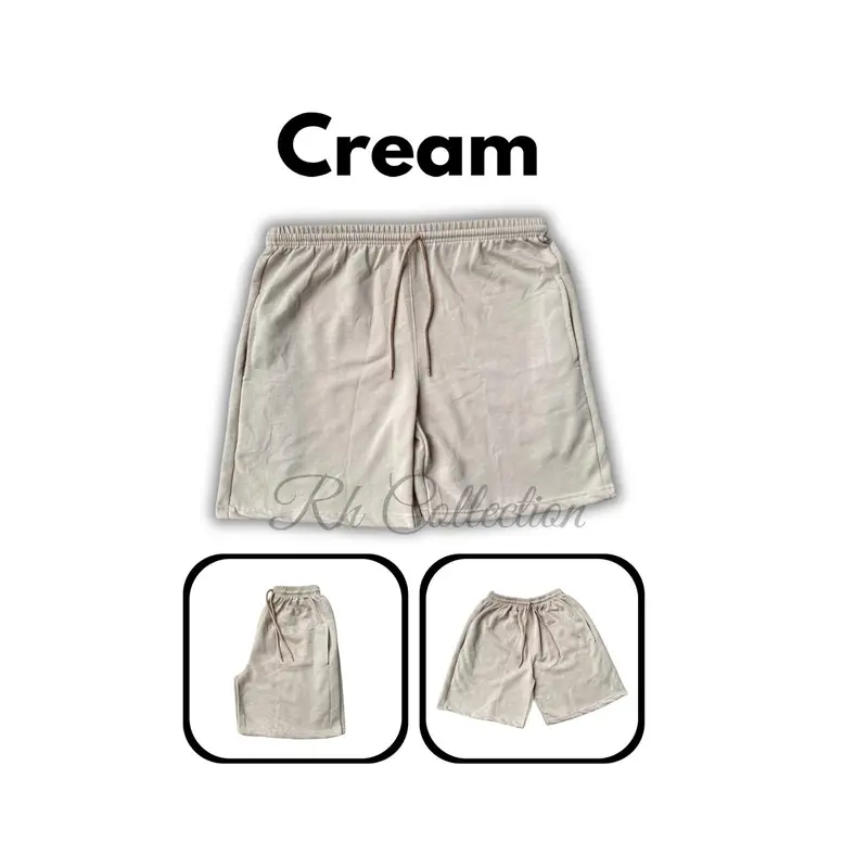 BANTING HARGA !!! Celana Pendek Broadshort Unisex Pria Wanita 100rb dapat 4 Pcs Celana Santai Nyaman Bahan Fleece 3