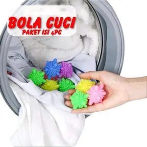 Bola Laundry Pencuci isi 4pc yang di gunakan untuk Mesin Cuci