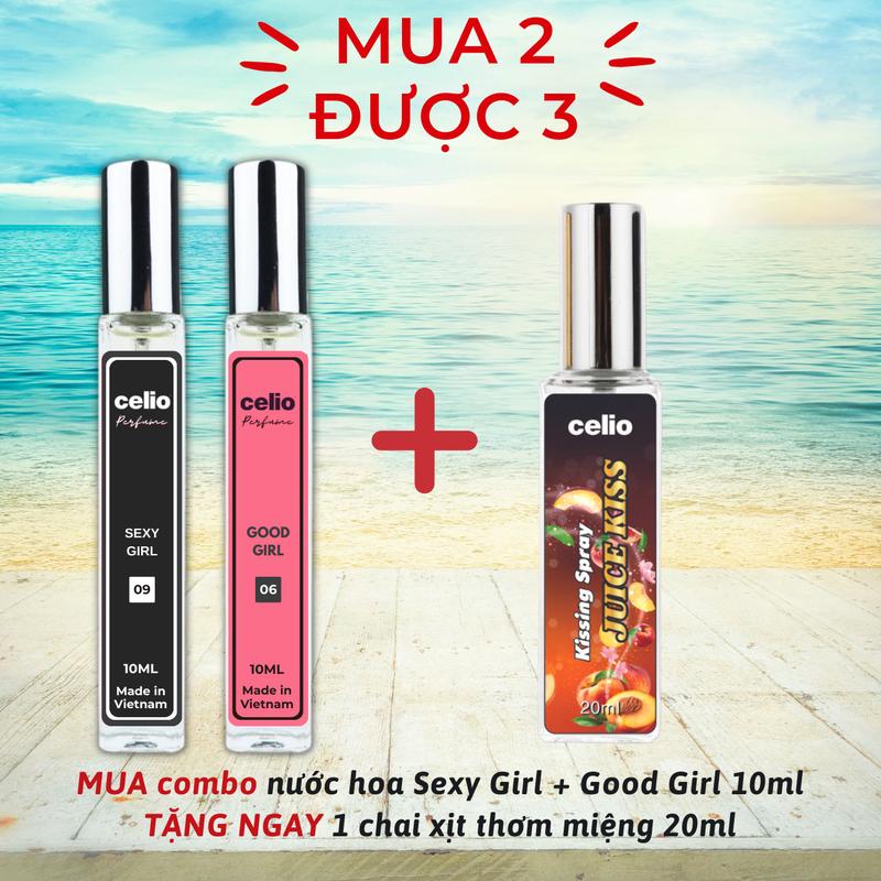 Tinh Dầu Nước Hoa Nữ CeLio Cá Tính Nồng Nàn Quyến Rũ Gợi Cảm Thơm Lâu Dạng Xịt Tiện Lợi Cosmetic Perfume Xịt Thơm