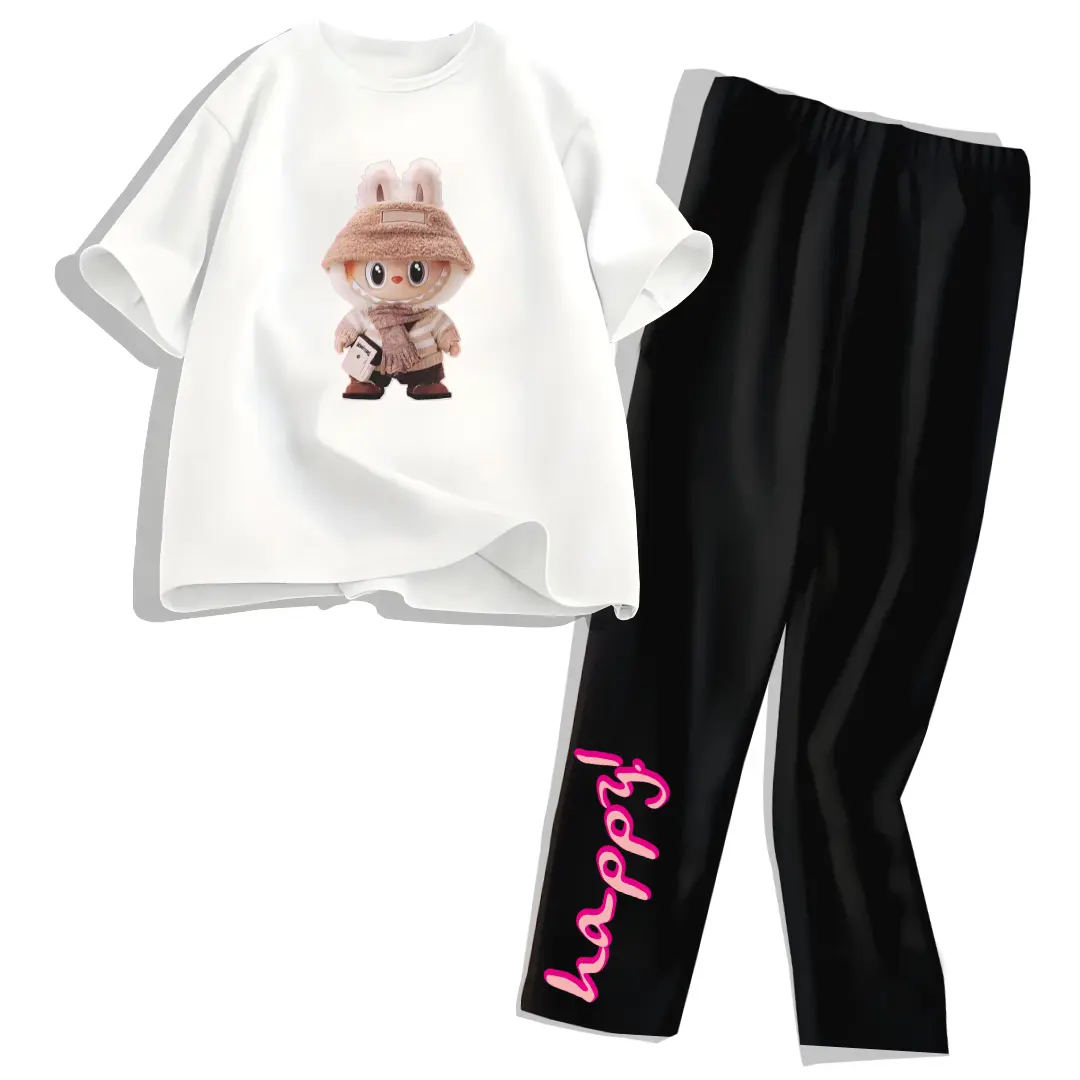 Setelan Legging Anak perempuan 5- 12 tahun oneset lucu baju anak HAVE A GOOD TIME