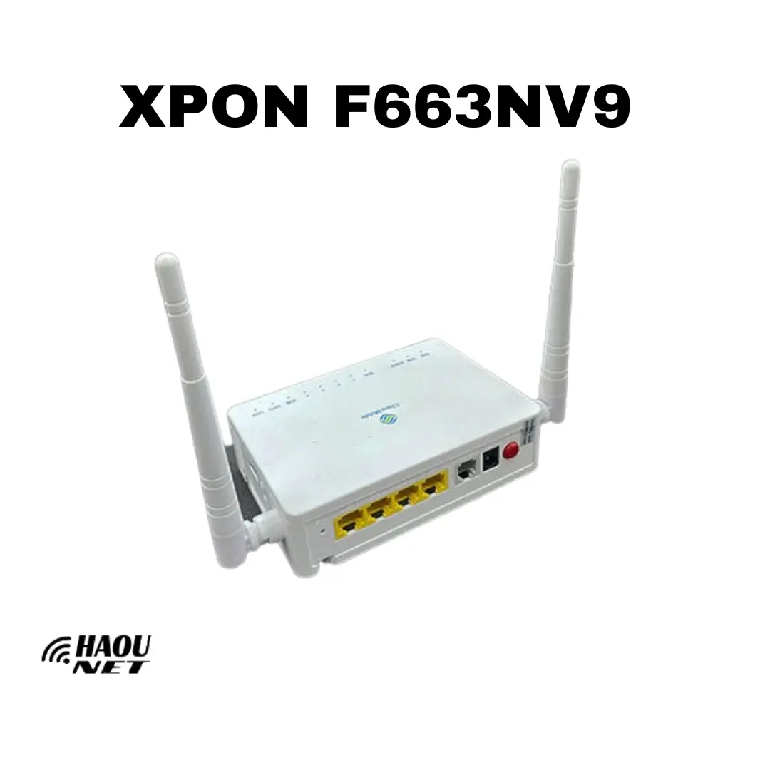 Modem F663NV9 ONU XPON GPON EPON 1GE+3FE+1USB WIFI Antena Sinyal 300Mbps Dengan Adaptor