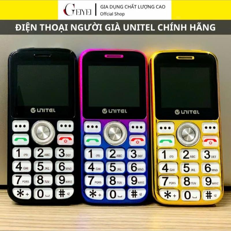 Unitel Hạn chế dùng sim Mobifone – Máy điện thoại 4G cho người già pin trâu loa lớn bảo hành 12T chính hãng hoạt động mạnh với sim Viettel