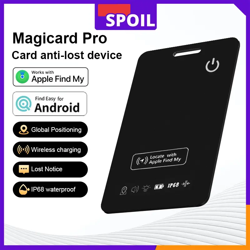 Spoil GPS Bluetooth Tracker Untuk iOS/Android Item Pet Finder Work For Apple/Google Find My Ponsel
