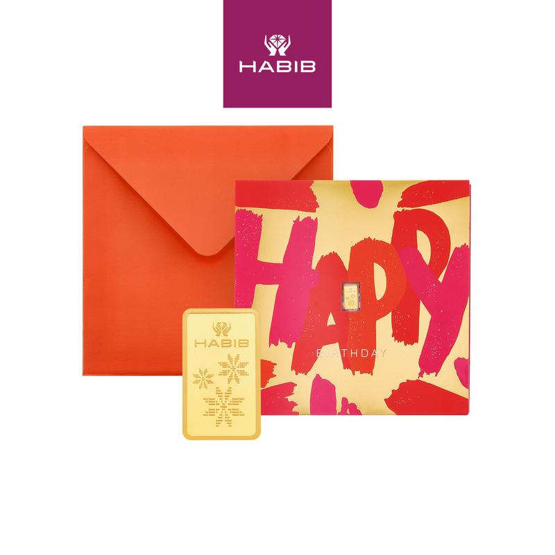 HABIB Joy Collection (Birthday) | 999.9 Gold Bar (0.5g) - TikTok Shop ...